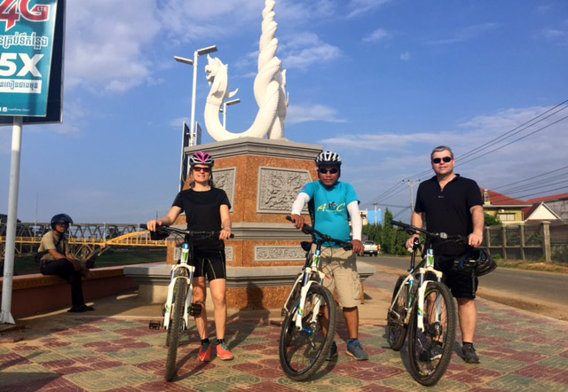 Luisa & partner on a Cambodia Cycling Holiday - World Expeditions